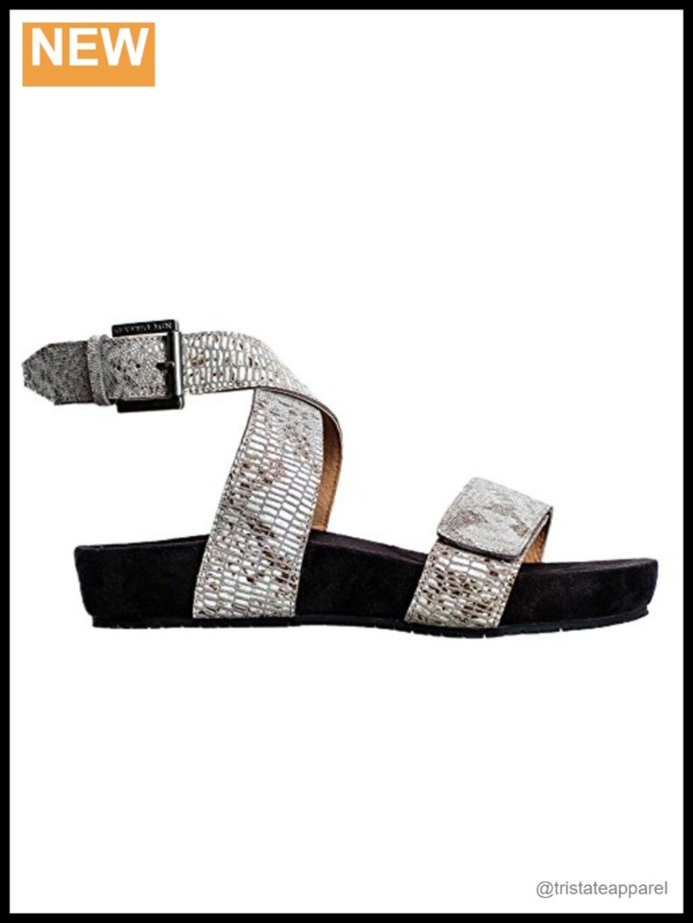 Leather Ankle Strap Wedge Sandals Orthotic Cushioned Comfort
